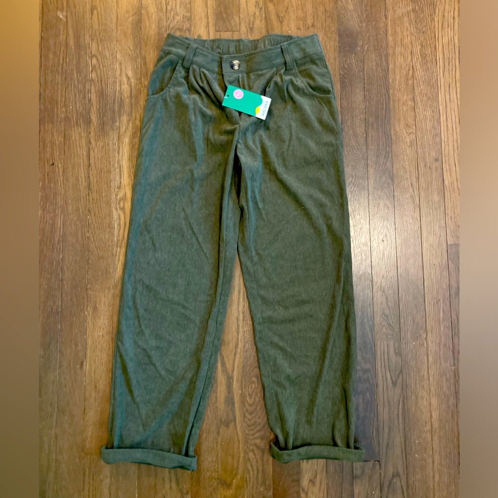 Halara women’s pants - size small - olive green - new with tags